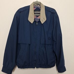 Members Only Men's Vintage Blue Plaid Lining Outdoor Gorpcore Jacket Size L